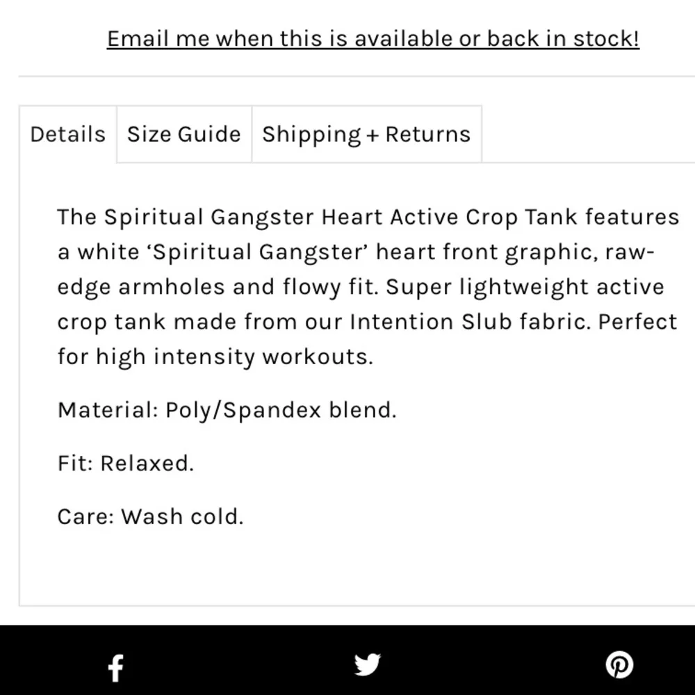 Spiritual Garnet Raspberry Heart Logo Copped Tank Top - Picture 8 of 11